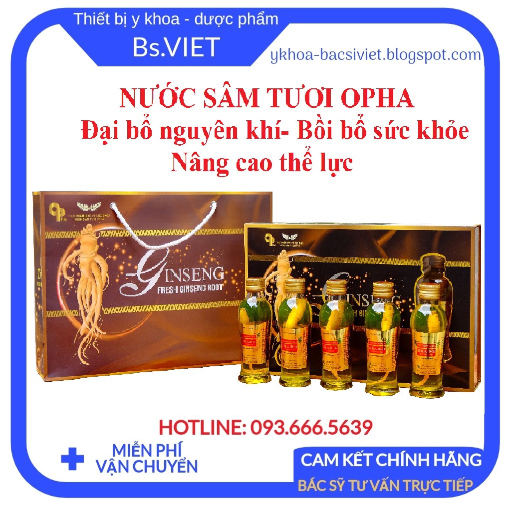 NƯỚC CỦ NHÂN SÂM TƯƠI OPHA- Bồi bổ sức khoẻ, tăng cường sinh lý, làm đẹp da, giữ vóc dáng, nâng cao thể lực, cường dương