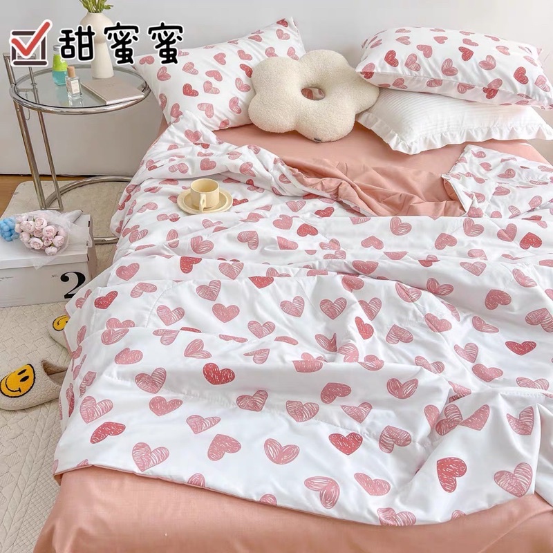 Set Bộ Chăn Ga Cotton Poly Chăn Chần Hè - Nhiều Hoạ Tiết (Shinbedding)