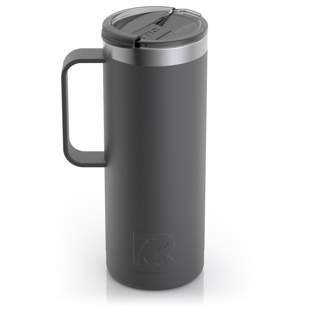 Cốc Giữ Nhiệt Mỹ Rtic 20oz (600ml) Travel Mug Bằng Thép Không Gỉ, nắp vặn xoắn chống tràn có quai cầm luckily1702