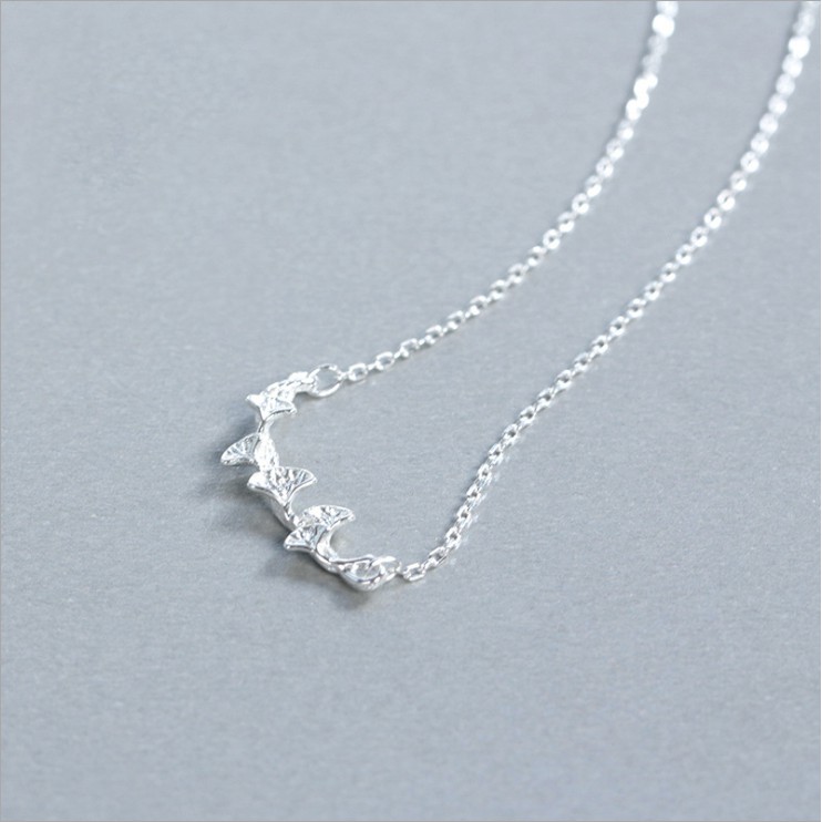 Dây Chuyền Bạc Nữ S925 Hình Lá Bảo Ngọc Jewelry DB-1584 | BigBuy360 - bigbuy360.vn