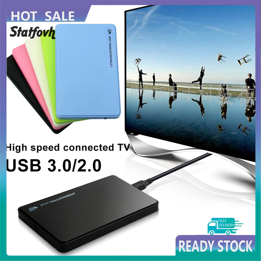 Hộp Đựng Ổ Cứng Ngoài Hdd Ssd Sata Usb 3.0 / 2.0 2.5inch Cho Pc
