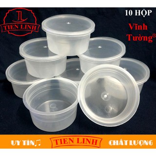 10 khuôn nhựa làm bánh flan, rau câu, sữa chua, đựng slime TL19 (hộp flan có nắp)
