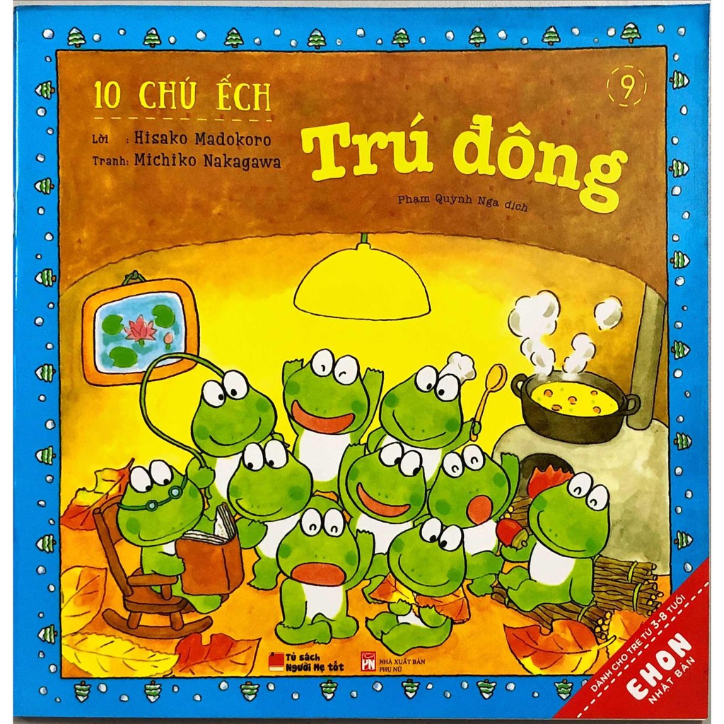Sách Truyện Ehon Nhật Bản 10 chú ếch trú đông