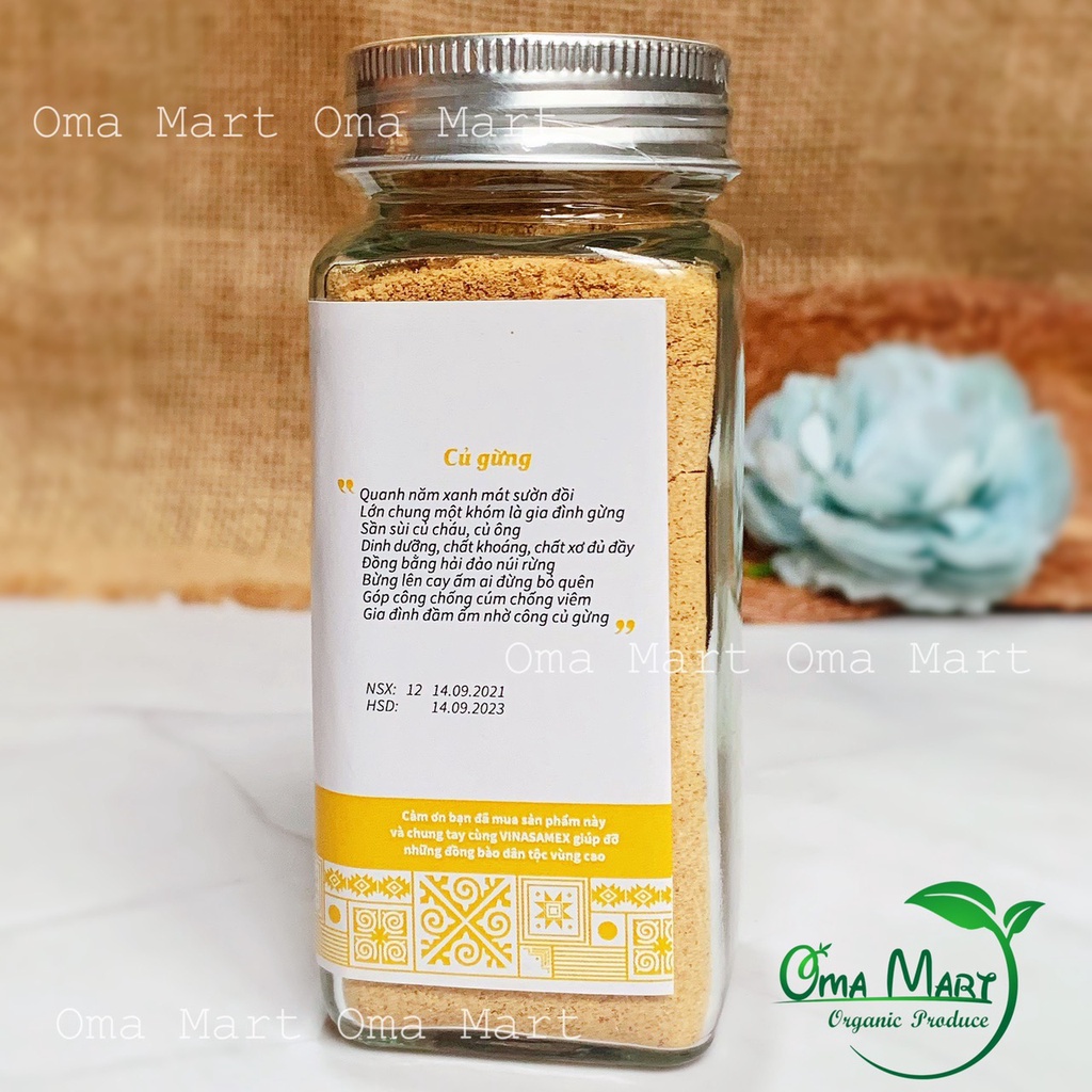 Bột gừng hữu cơ Vinasamex 40g