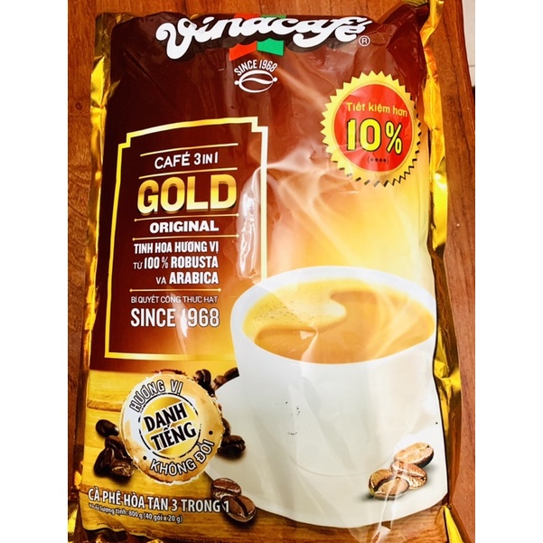 CÀ PHÊ VINACAFE SỮA ĐÁ 800g (40 gói x20g) COFFEE 3 TRONG 1 GÓI LỚN | BigBuy360 - bigbuy360.vn