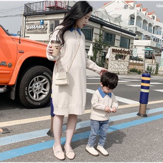 Váy len đôi mẹ và bé trai