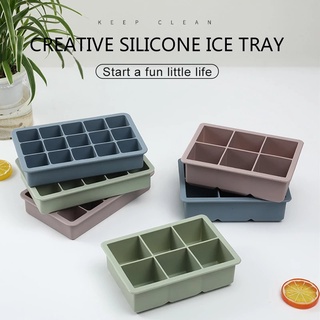 3Color 6/15 Grids Silicone Ice Cube Mold
