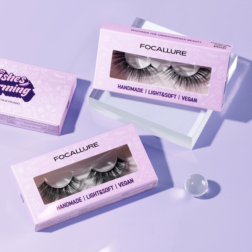 Hộp Lông Mi Giả 3D Mềm Mịn Tự Nhiên Chất Lượng Cao Focallure