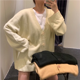 Cardigan Trơn Basic 4 Cúc ( Có ảnh thật )
