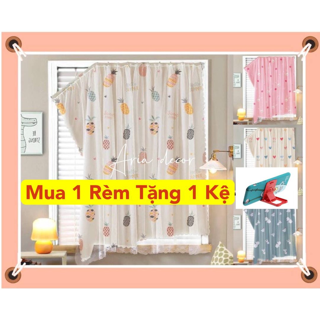 [ 1m8*2m] Rèm cửa dán tường chống nắng ARIA DECOR size lớn không khoan đục, decor phòng ngủ, che tủ quần áo, cửa sổ lớn