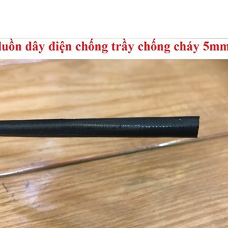 [chống_cháy]Ồng luồn dây điện chống trầy chống cháy sợi thủy tinh 5mm (1 mét)