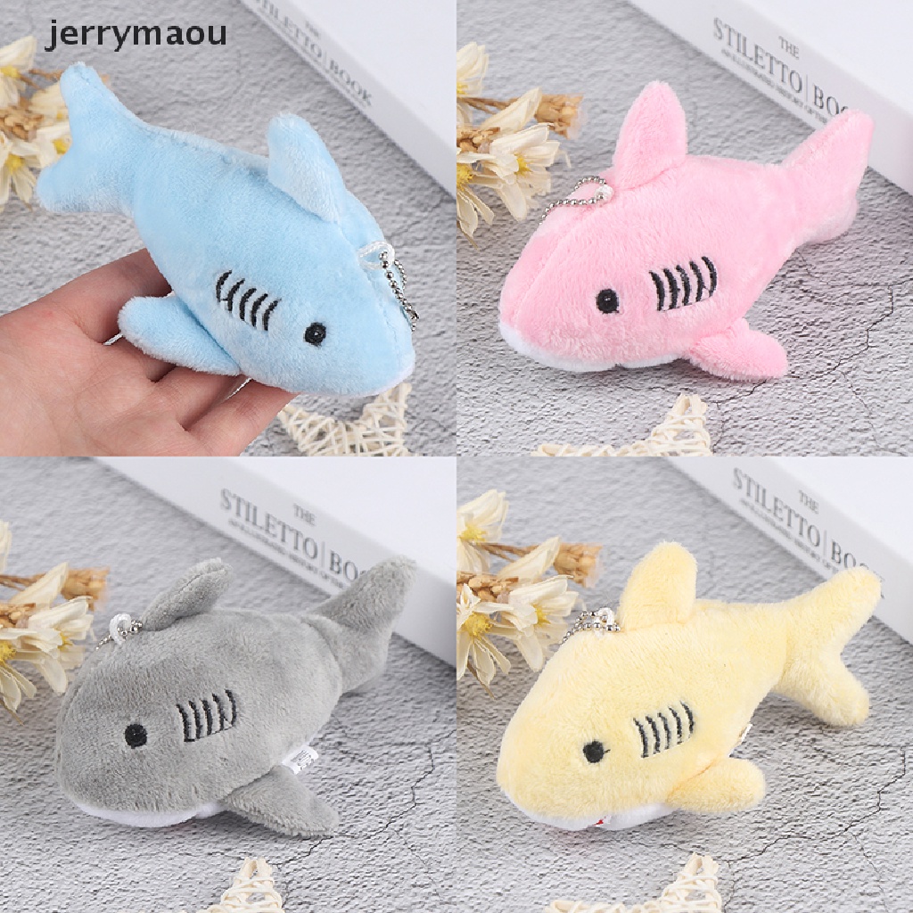 Móc Khóa Hình Cá Mập Nhồi Bông 12CM Dễ Thương