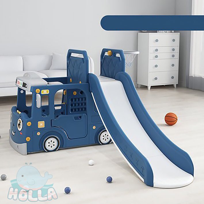 Đồ chơi cầu trượt ô tô lẻ 3in1 chính hãng Holla HL - 10150 cho bé | Đồ chơi vận động trẻ em