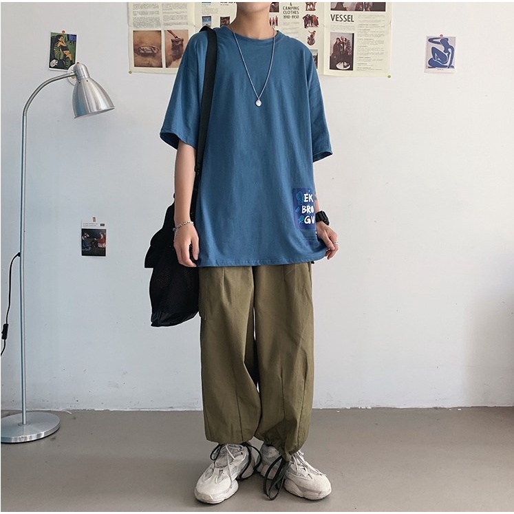 Áo phông nam nữ form rộng Ekin Brown GVM chất liệu cotton phong cách Hàn Quốc cá tính - A01