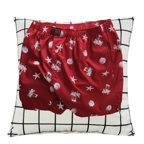 Quần đùi ngủ nam kate mặc nhà có túi tiện lợi màu trơn basic 40-90kg