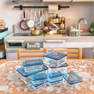 Set 9 hộp đồ ăn mini cho nha búp bê (không kèm đồ ăn)