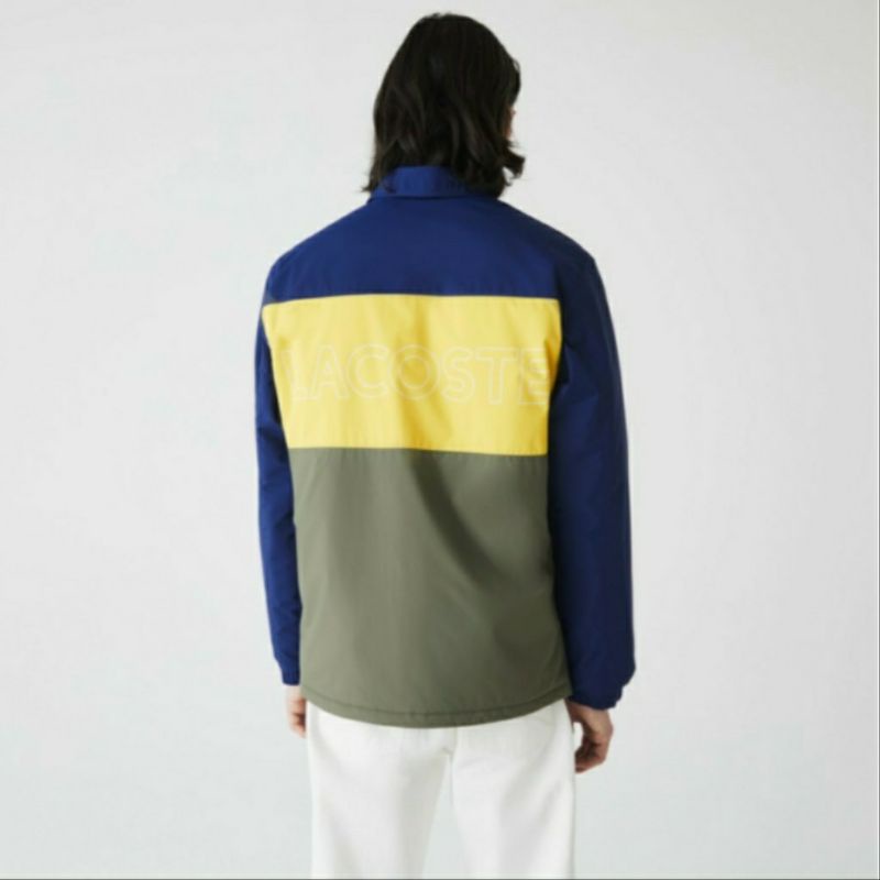 Áo khoác Nam Lacoste Men’s Colorblock Water-Resistant Quilted Overshirt