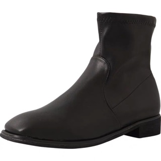 (Order) Boots mũi vuông gót 3cm dáng basic