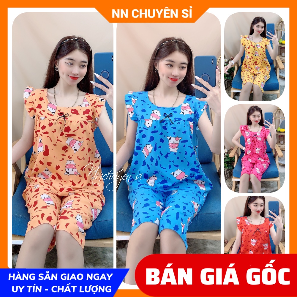 Đồ bộ nữ mặc nhà chất kate mềm mịn mát in caro nhí dễ thương Bộ kate lửng cho nữ BKT TỔNG HỢP