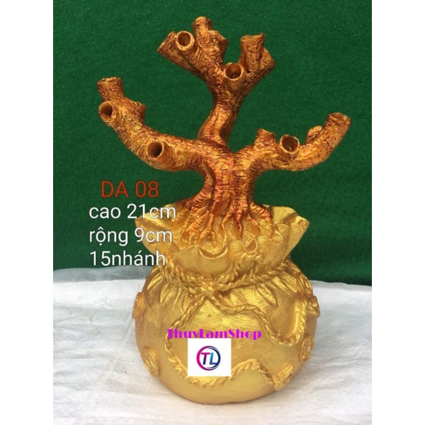 Gốc cây đúc đế đặc VIP 20 nhánh làm cây cành vàng lá ngọc, cây taig lộc trưng biệt thự, không gian rộng lớn sang trọng