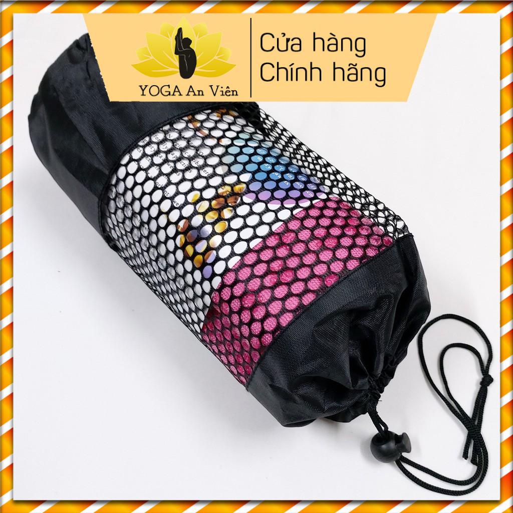 Khăn trải thảm phủ hạt cao su 183x63cm - Khăn trải thảm yoga chất liệu cotton thấm hút mồ hôi -  chống trơn trượt