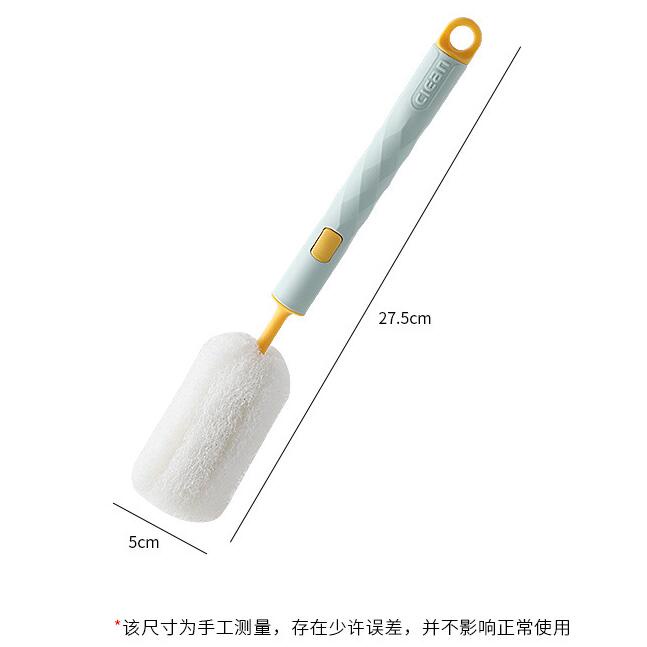 Bàn chải bọt biển cán dài có thể tháo rời dùng để vệ sinh ly cốc thủy tinh