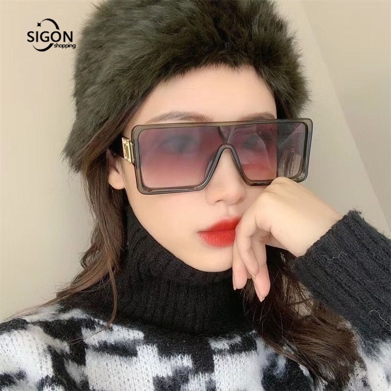 Kính Mát Gọng Vuông Phong Cách Retro Thời Trang Cho Nữ