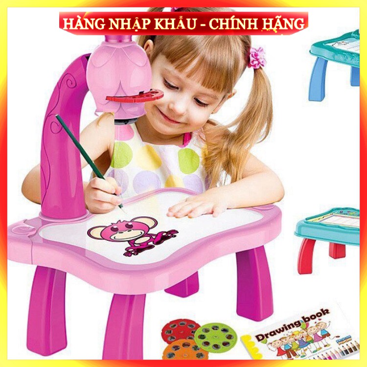 Bàn vẽ thông minh có đèn chiếu sáng có nhạc cho bé phát triển trí tuệ [Hàng Cao Cấp]