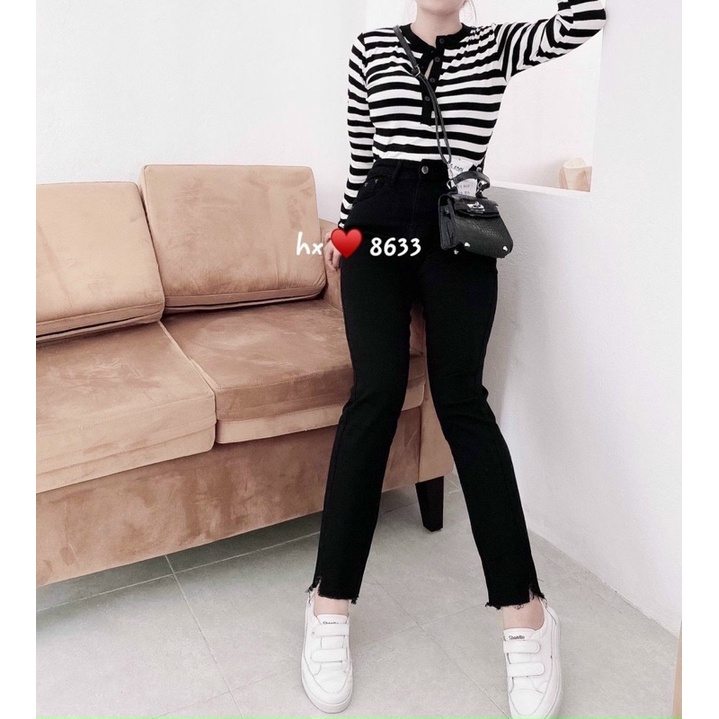 ⚙️ Quần bò đen ống đứng siêu đẹp. Size S M L