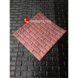 Combo lớn 10 tấm xốp dán tường giả gạch màu nâu cà phê 320k