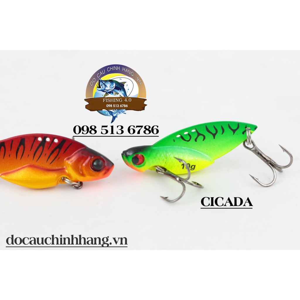 Mồi giả cá sắt đủ loại ORICHI FISHENS CICADA POPCHI MỒI GIẢ CÂU LURE LÓC CHẼM