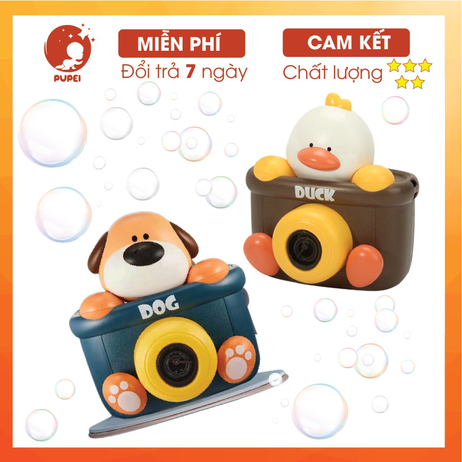 MÁY ẢNH ĐỒ CHƠI THỔI BONG BÓNG TỰ ĐỘNG [HOT 2021]