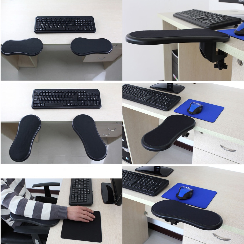 Giá đỡ kê tay sử dụng chuột gắn bàn máy tính dạng xoay 180 tiện dụng