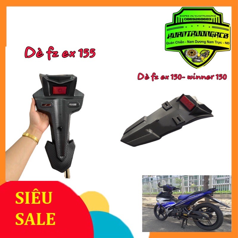 Dè sau  Fz xe máy nắp exciter 150 155  winner v1 winner x