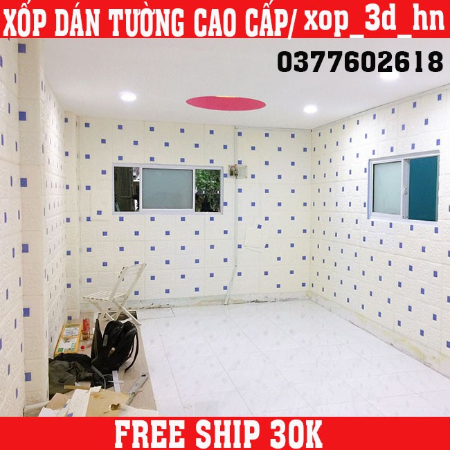 MIẾNG XỐP DÁN TƯỜNG LOẠI NHŨ 3D CÁCH ÂM CÁCH NHIỆT 70CM * 77CM | BigBuy360 - bigbuy360.vn