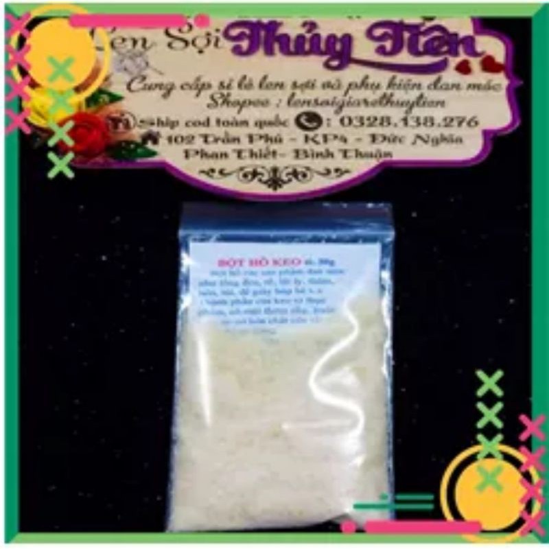 Bột Hồ Keo Cứng , Đứng Dáng Sản Phẩm - Gói 50Gram