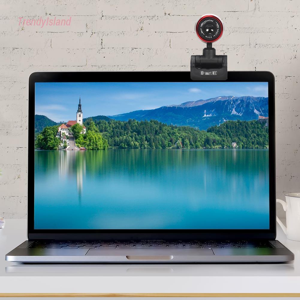 HD PC Computer Web Camera USB Driver Free Webcam with Built-in Microphone for Windows 10 8 7 XP