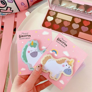 Giấy ghi chú,note, giấy nhớ hình unicorn 30 tờ kích thước 9x10cm