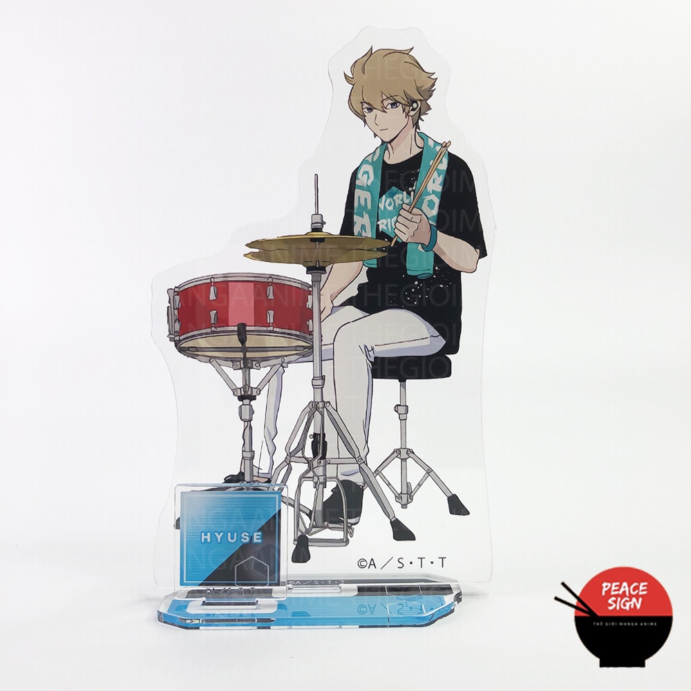 Standee WORLD TRIGGER ver BAN NHẠC Kỷ nguyên Trigger tượng acrylic standee anime mica chibi trang trí mô hình