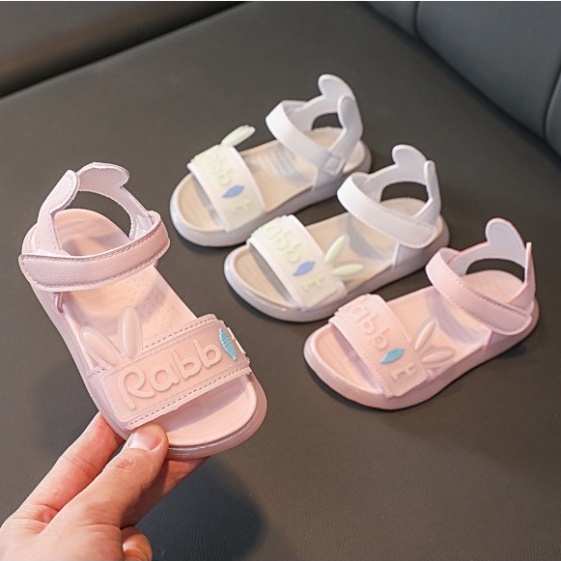 Dép Sandal bé gái Thỏ Rabbit sz 21/30 siêu mềm - DBG104.22