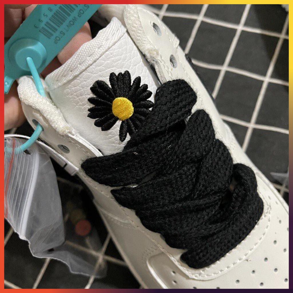 Giày Thể Thao Nam Nữ- Giày Nike Jordan - Giày Nike Trắng Hoa Cúc Sơn Đế Cổ Thấp Thời Trang