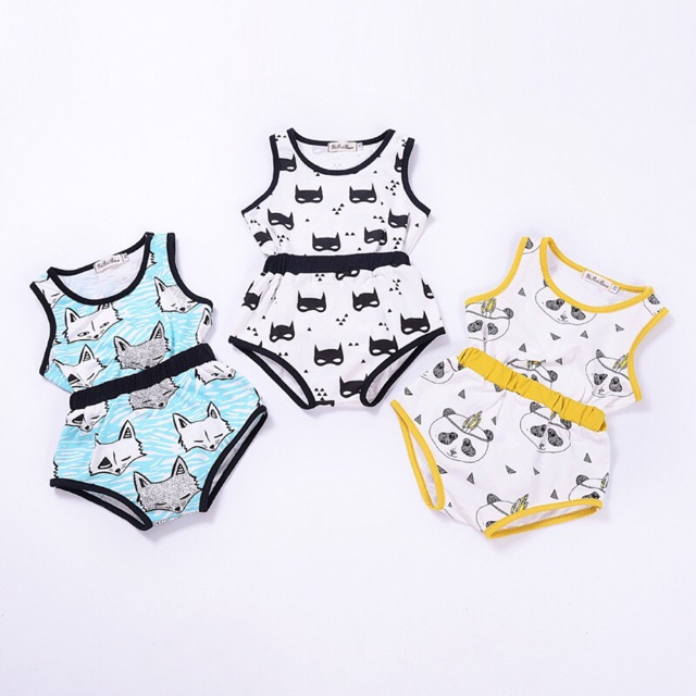Bộ cotton cho bé trai / gái