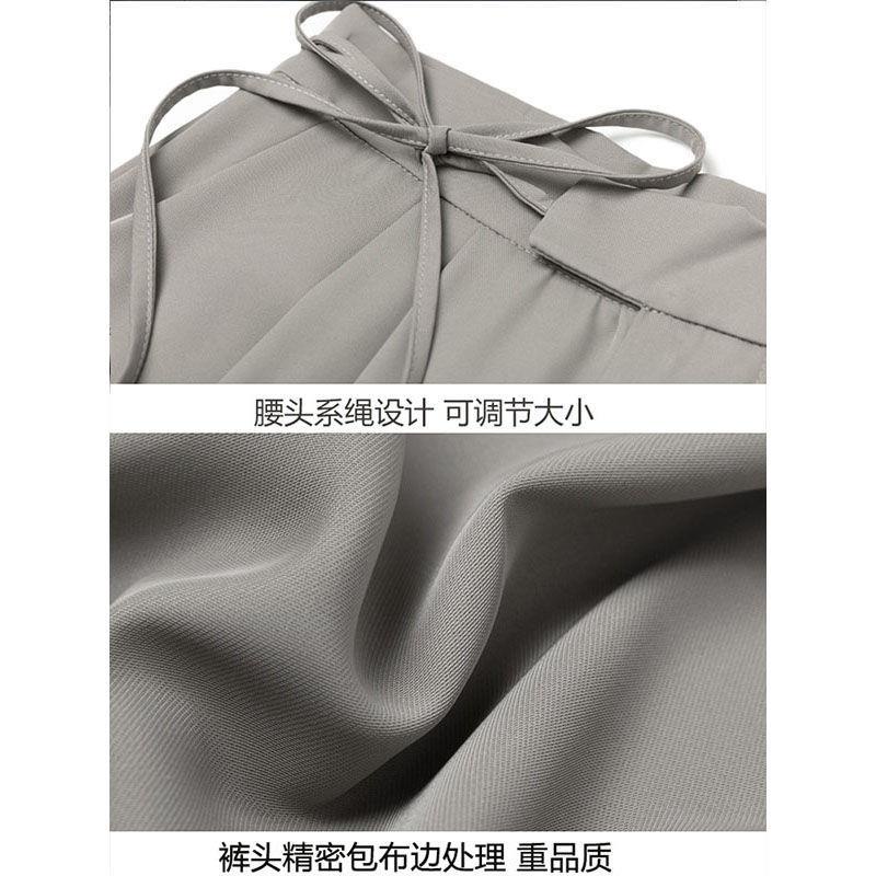 Quần dài lưng cao ống rộng thời trang mùa thu 2021