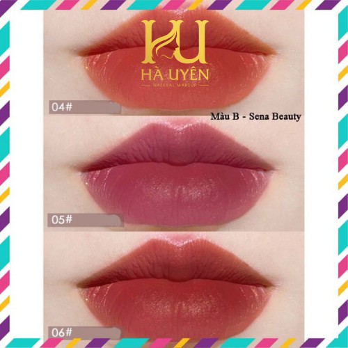 Son, Sét 3 Cây Son Kem HEROANGE Fluffy Lip Glaze Siêu Lì, Siêu Xinh [ Chuẩn Nội Địa ]