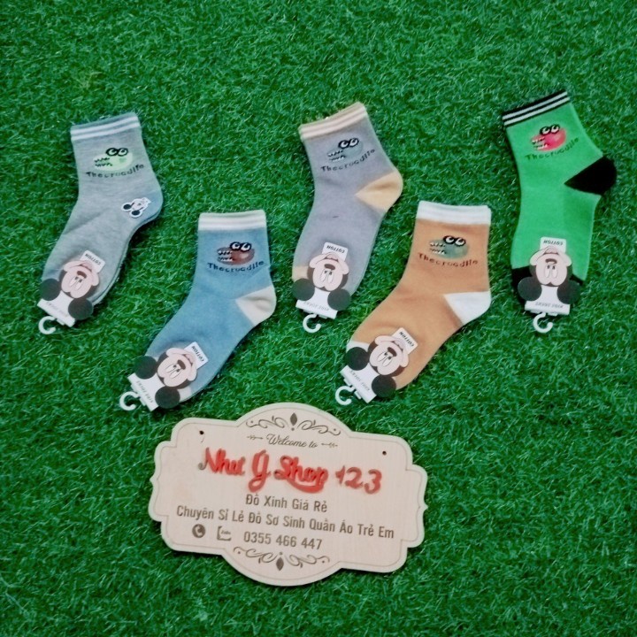 B64 - [Được Chọn Mẫu] Tất (Vớ) Cao Cổ Cho Bé Trai Loại Đẹp (ảnh tự chụp)