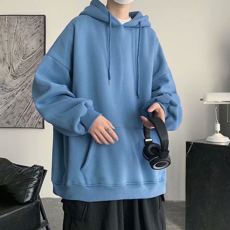 Áo Hoodie Dáng Rộng Thoải Mái Phong Cách Hàn Quốc Cho Nam
