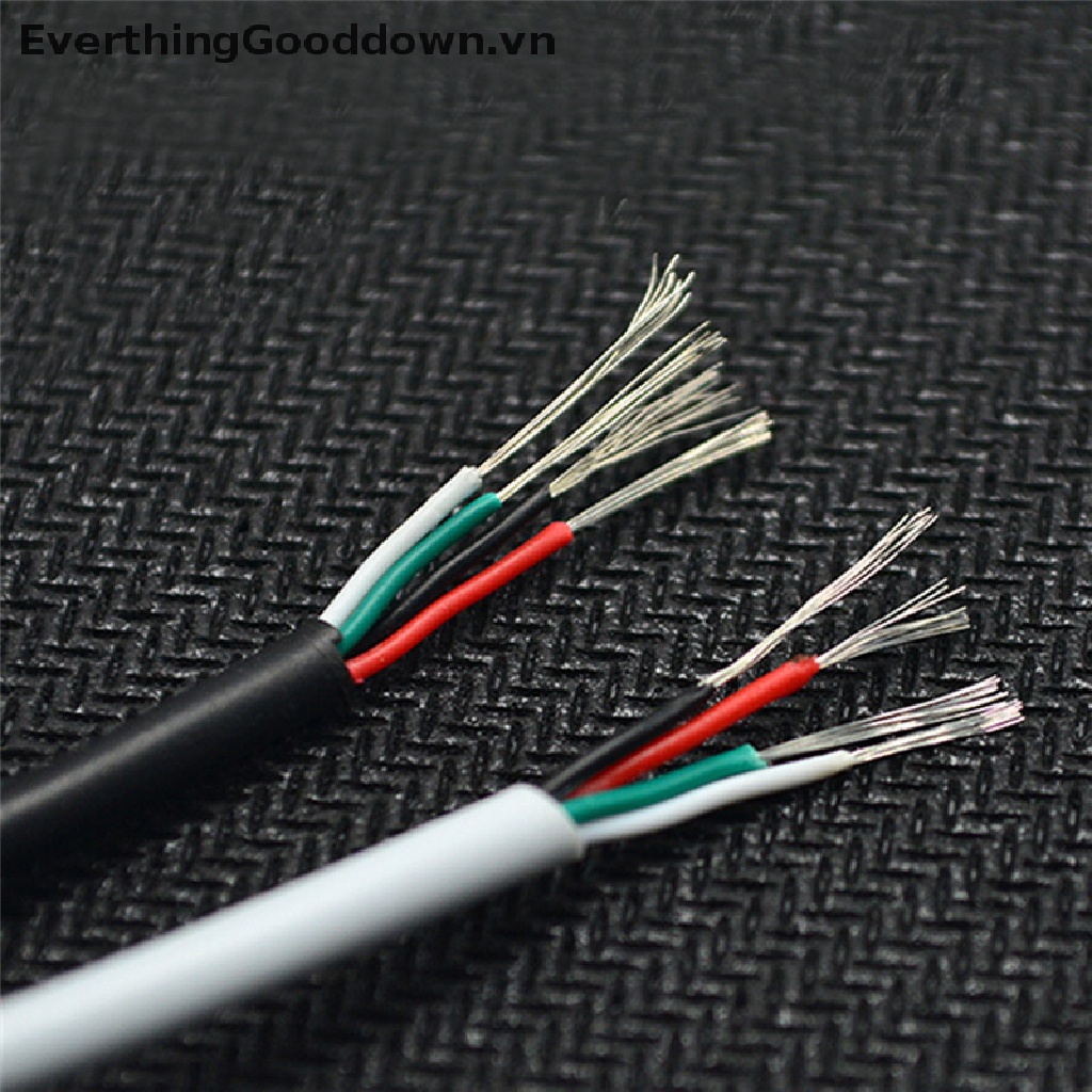 Cuộn Dây Cáp Nối Tai Nghe DIY Đường Kính 3mm 4 Lõi Dài 1M