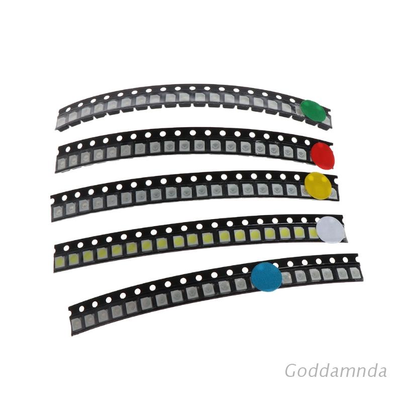 Bộ 100 đèn LED 5 màu SMD 3528 1210