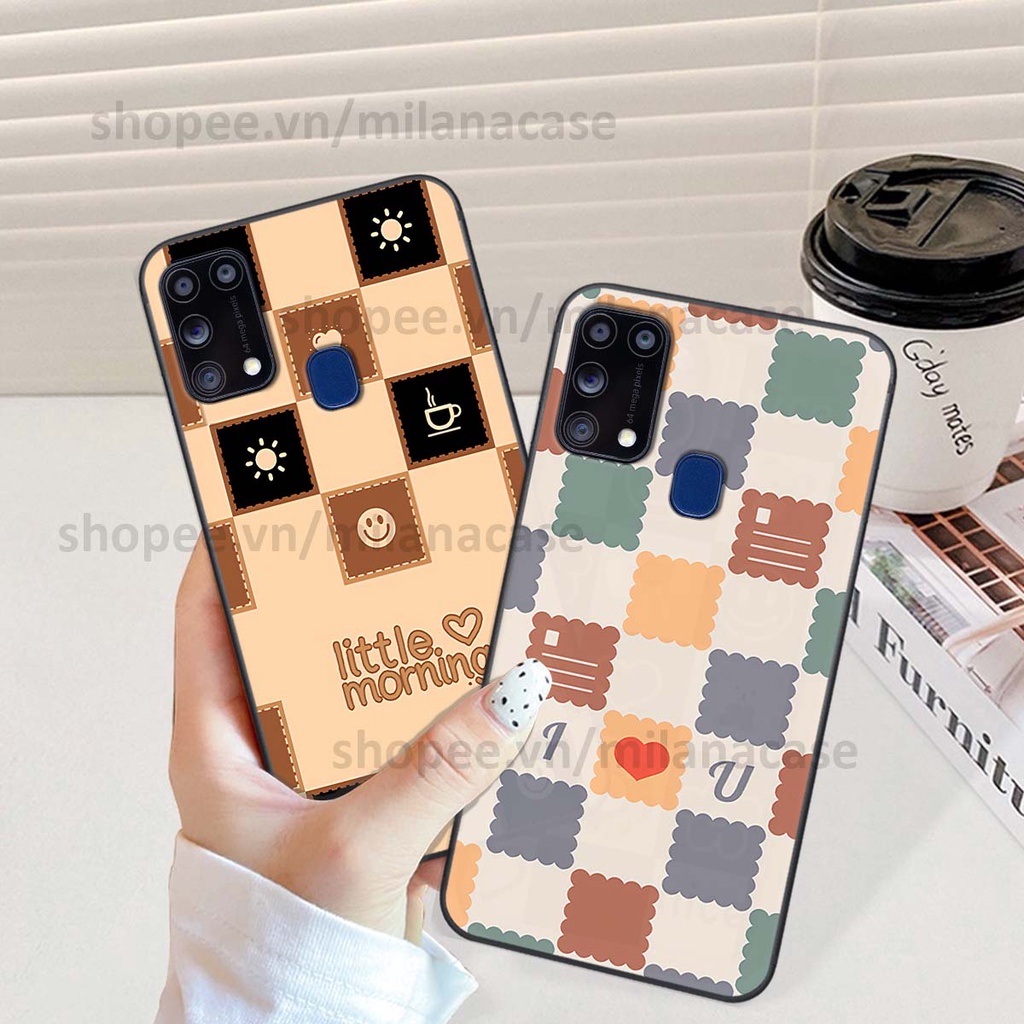 Ốp Samsung M31 caro họa tiết nhiều màu sắc siêu đẹp thời trang cá tính