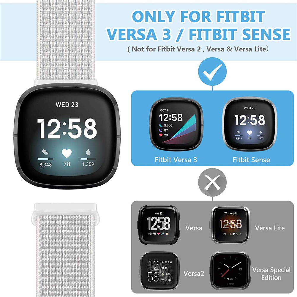 Dây Đeo Thay Thế Chất Liệu Nylon Thoáng Khí Cho Fitbit Versa 3 / Fitbit Sense